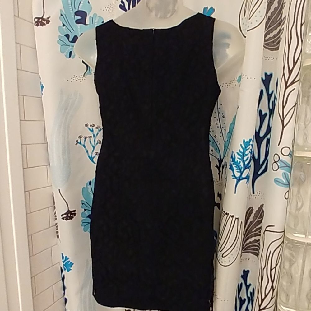Wallis Sleeveless Black Lace Dress Size 12 - Picture 3 of 7